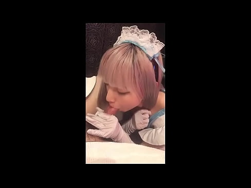❤️ יפני איידול [מאיוקה], תחפושת עוזרת צרפתית, חלק 1, מציצה וטלטלה עם קרם סרטון מזוין  אצלנו ❌❤